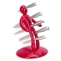 Voodoo Knife Block with 5 Knives by CSB Commodities, designed by Raffaele Iannello - Red