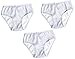 Brix Kids Toddler and Girls Super Soft Turkish Cotton White Pointelle Panties. 3 pk 3/4 Years