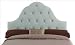 Skyline Furniture 86+3(Reflection) Tufted High Arch Headboard in Reflection Size: King