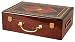 Glossy Wooden Poker Chip Case - Holds 500 Chips, 2 Decks of Playing Cards and Dice