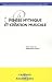 Pensee mythique et creation musicale : Actes du colloque autour de Maurice Ohana 2 et 3 avril 2001