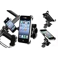 Porta cellulare per biciclette nero per Apple iPhone 4S, iPhone 4, iPhone 3G, iPhone 3GS ecc.