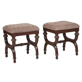 Masterpiece Game Stools-set 2 20hx16.5w Mahogany by Home Decorators Collection