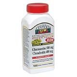 21st Century Dietary Supplement Glucosamine & Chondroitin, Double Strength, 180 tablets