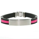 Stainless Steel And Rubber Bicycle Bracelet by Bucasi