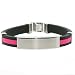 Stainless Steel And Rubber Bicycle Bracelet by Bucasi