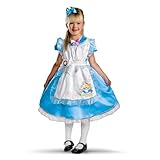 Disney Alice in Wonderland - Alice Deluxe Toddler / Child Costume 不思議の国のアリスディズニー - アリスデラックス幼児/子供コスチューム♪ハロウィン♪サイズ:Medium (7-8)
