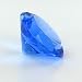Glass Sapphire Diamond Cut Paperweight Home Office