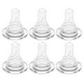 Green to Grow Regular Neck Replacement Nipples Slow Flow (0-3 months)  6 pcs.