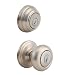 Kwikset 991J 15 SMT CP Juno Entry Knob and Single Cylinder Deadbolt Featuring SmartKey, Satin Nickel