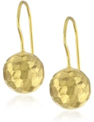 Stella Flame "Alhambra" 24K Hammered Ball Earrings
