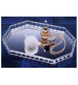 Crystal Clear Vanity Tray Mirror Octagonal