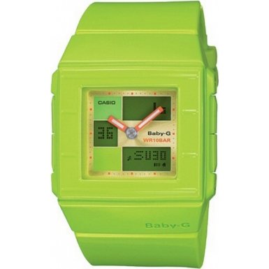 Casio Womens BGA200-3E Green Green Dial