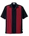 Men's Knit Ottoman Color Block Camp Shirt