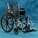 1 Each Single TRACER4 22X18 BL VINYL ADJ 24" W x 18" DPadded, removable, desk length arms. INVACARE CORPORATION T424RDA