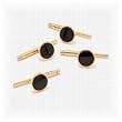 Gold and Onyx Studs