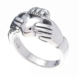 SilverBin Sterling Silver High Polish Claddagh Style Ring
