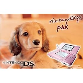 Pink Handheld Console with Nintendogs: Dachshund and Friends (Nintendo DS)