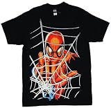 MARVEL SPIDERMAN JUMBO WEB Licensed Black Cotton Tee