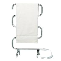 Jerdon Warmrails Mid Size Wall Mounted or Floor Standing Towel Warmer, 37.5-Inches, Chrome Finish