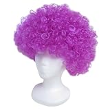 Economy Purple Afro Wig ~ Halloween 1960s or 1970s Costume Party Wig (STC13045)
