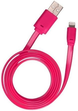 Firefox cable iPhone 5 LED Charger, Light Up Charging Cable Luminescent Visible Current Flow Smart Charger & Sync Cable for Apple iPhone 5 (pink)