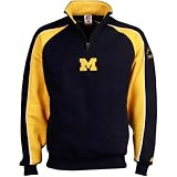 Russell Michigan Wolverines Navy Blue Fair Catch Fleece Pullover