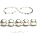 AAA Quality 18 Inch Round 7.5-8.0mm White Akoya SaltWater Cultured Pearl Necklace