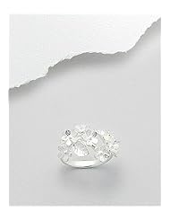 Flower Ring In 92.5 Sterling Silver