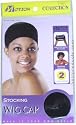 KING-J Motion Collection Stocking Wig Cap 2ps Black (Model: 100)