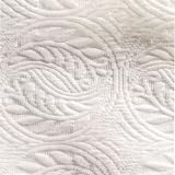 VIENNA White Quilted Matelasse Coverlet (Full/Queen)