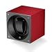 Swiss Kubik Single Watch Winder - Red Anodized Aluminum