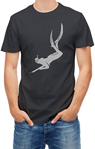 Tshirt Diver Spearfishing Grey Mouse XXL
