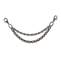 Alpenflustern Charivari Puro (antique silver coloured) - Traditional Bavarian Oktoberfest Chain, Charivari for Pendants & Charms