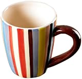 Tabletop Lifestyles 16-Ounce Mug Sedona Vertical Stripe, Set of 4