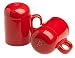 Fiesta Scarlet 756 4-1 2-by-4-Inch Stovetop Salt and Pepper Set