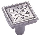 Amerock Ambrosia Garden Armor 3-Inch Pull, Pewter and Satin Nickel #BP4467-GPT