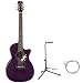 Luna Flora Series FLO Full Size Acoustic Guitar Combo with AB Gig Bag, Stand, and Strings - 