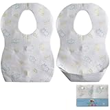 Luvable Friends Disposable Bibs, White, 12-Count