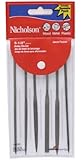 Nicholson 6 Piece Hobby File Set (Carded), 5-1/2" Length