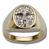 11 DIA MENS PAVE CRUCIFIX RING