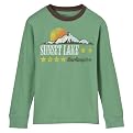 Boys' Cherokee® Long-Sleeve Ringer Tee - Green Horn