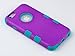 ULAK iPhone 6S Case, iPhone 6 Case, Hybrid Soft Silicone Hard PC Case Anti Slip Heavy Duty High Impact Dust Scratch Shock Resistance Protective Cover for iPhone 6/6S 4.7 Inch, Purple/Blue