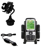 HTC S310 Car Cup Holder with Car Charger - Uses Gomadic TipExchange