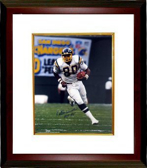 Kellen Winslow signed San Diego Chargers 16x20 Custom Framed HOF 95