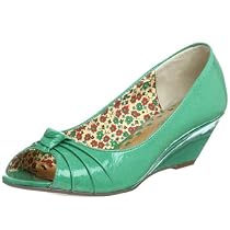 Seychelles Women's Lip Gloss Wedge,Green,7.5 M