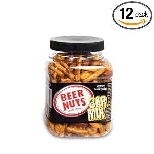 Beer Nuts Bar Mix Snack, 5.5 Ounce Jars (Pack of 12) by Beer Nuts