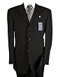 ~~ New 2009 ARRIVAL MEN SUITS BLACK PINSTRIPE ~~ Italian Super 140's 100% Merino Wool Hand Tailored Suit ~~ Guaranteed Highest Quality or your money back