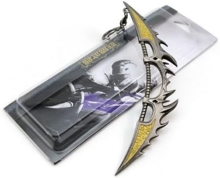Marvalah - Metal Keychain Hangings, League of Legends LOL Weapon Bow Metal 1 Pcs. Metal keychain holder