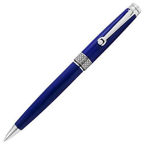 Montegrappa Piacere Chrome Cobalt Blue Micro Ballpoint Pen ISPYMBBD